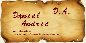 Daniel Andrić vizit kartica